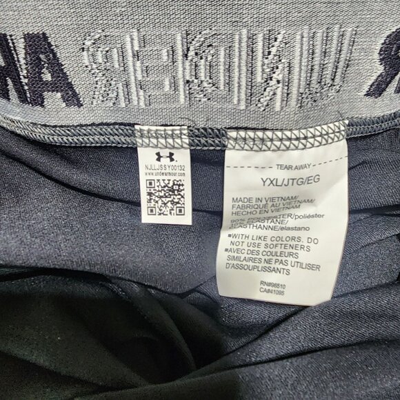 Under Armour Youth Black Capri Leggings YXL Polyester/Elastane‎ Sportswear - Picture 3 of 6